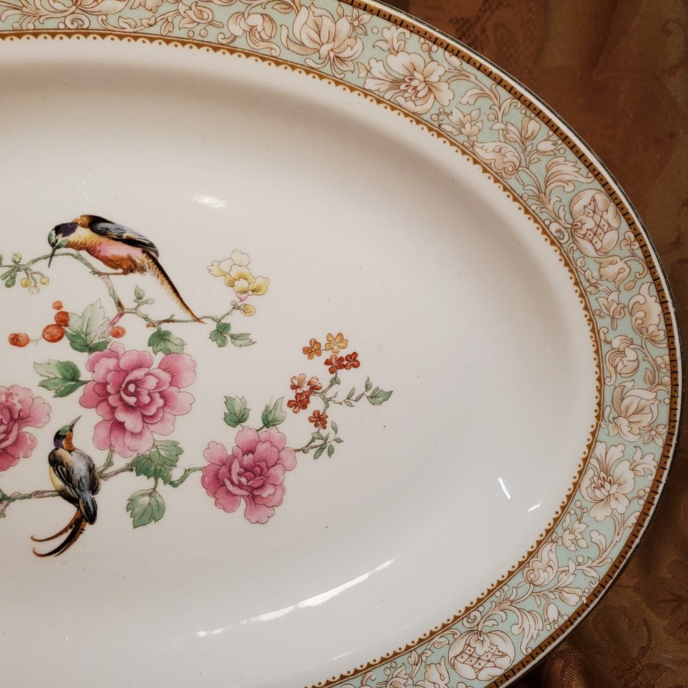 W.H. Grindley England Crescent Pattern Platter 12"