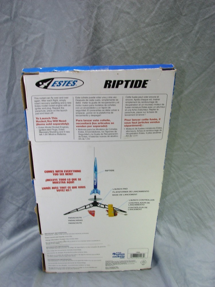 Estes Riptide Ready-To-Fly (RTF) Model Rocket Launch Set NEW FREE SHIP