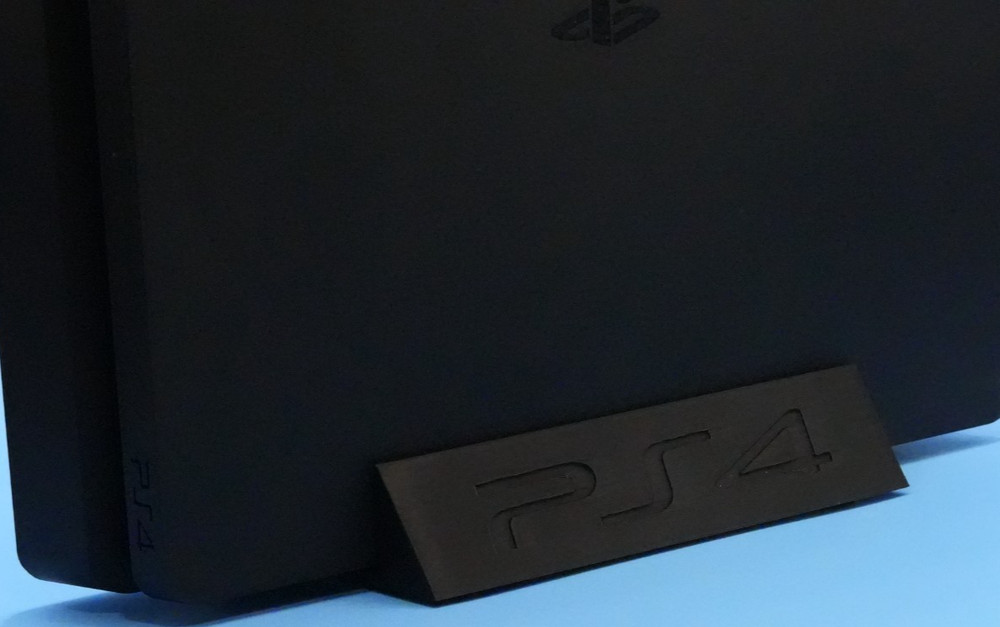 Playstation 4 Slim Vertical Stand 3d printed