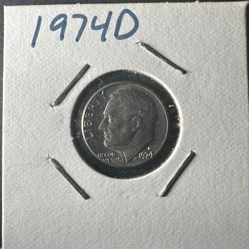 1974 D Roosevelt Dime Light Circulation