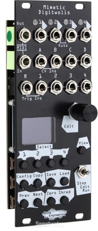 Noise Engineering Mimetic Digitwolis 4-channel CV Sequencer Eurorack Module -