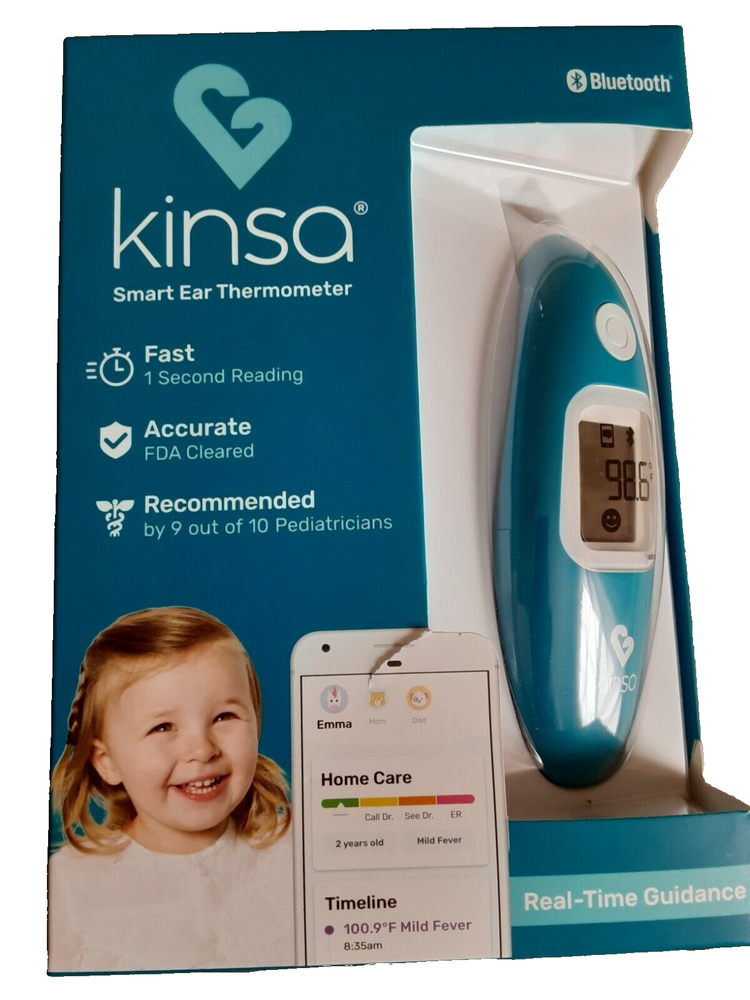 New (Other). Kinsa Bluetooth Smart Ear Thermometer!