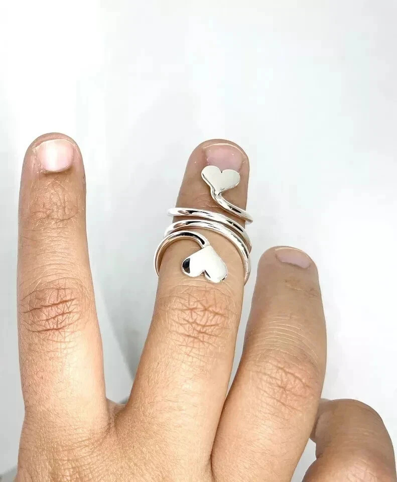 Solid 925 Sterling Silver Band & Statement Ring Handmade Ring All size R-122