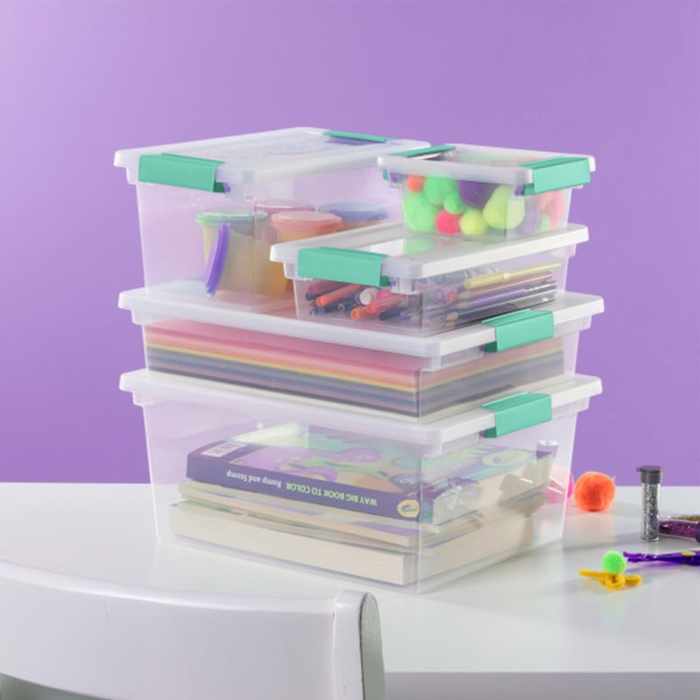 12-Piece Clip Box, Small, for Craft Storage