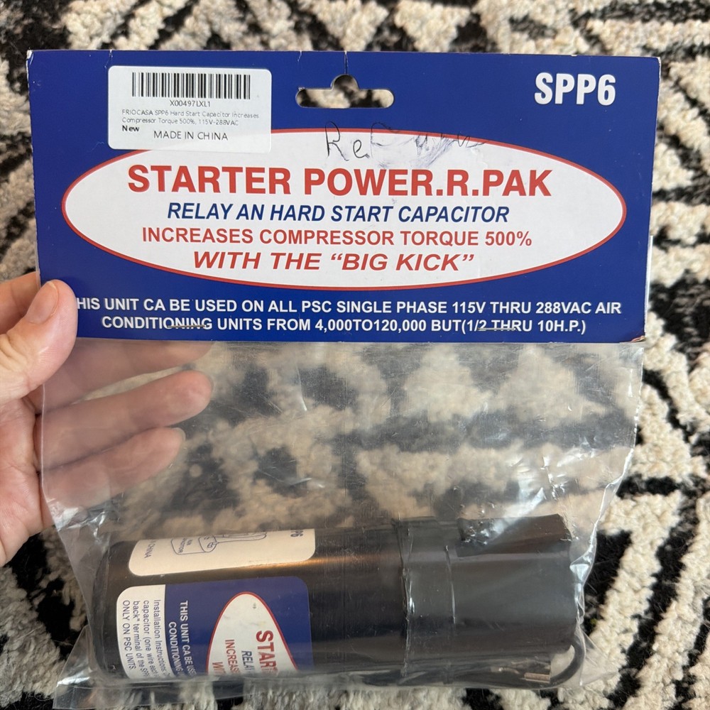 SPP6 Starter POW-R-PAK Starter Solid State Relay And Hard Start Capacitor