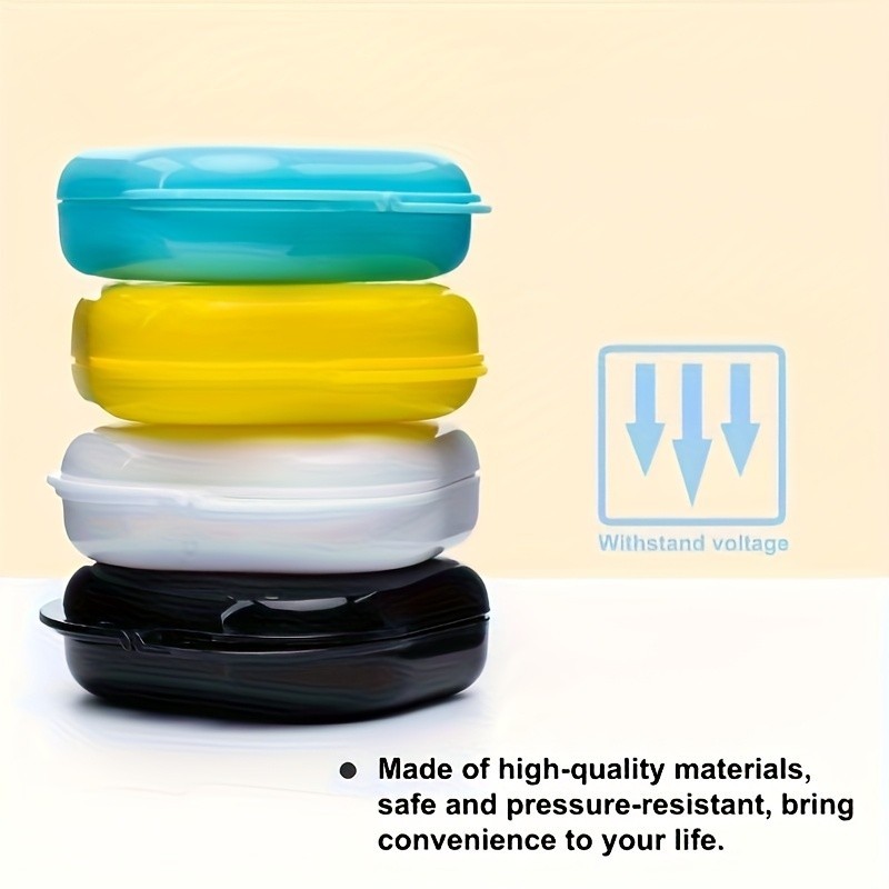 5Pcs Dental Denture Retainer Plastic Storage Case Box Mouthguard Container