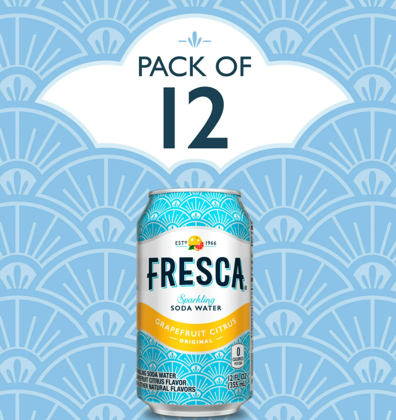 Fresca Citrus Soda Pop Fridge Pack, 12 fl oz, 12 Pack Cans