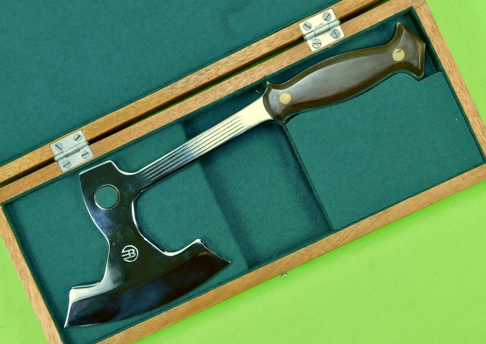 US Custom Made Handmade Small Axe Hatchet w/ Box Maker Marked