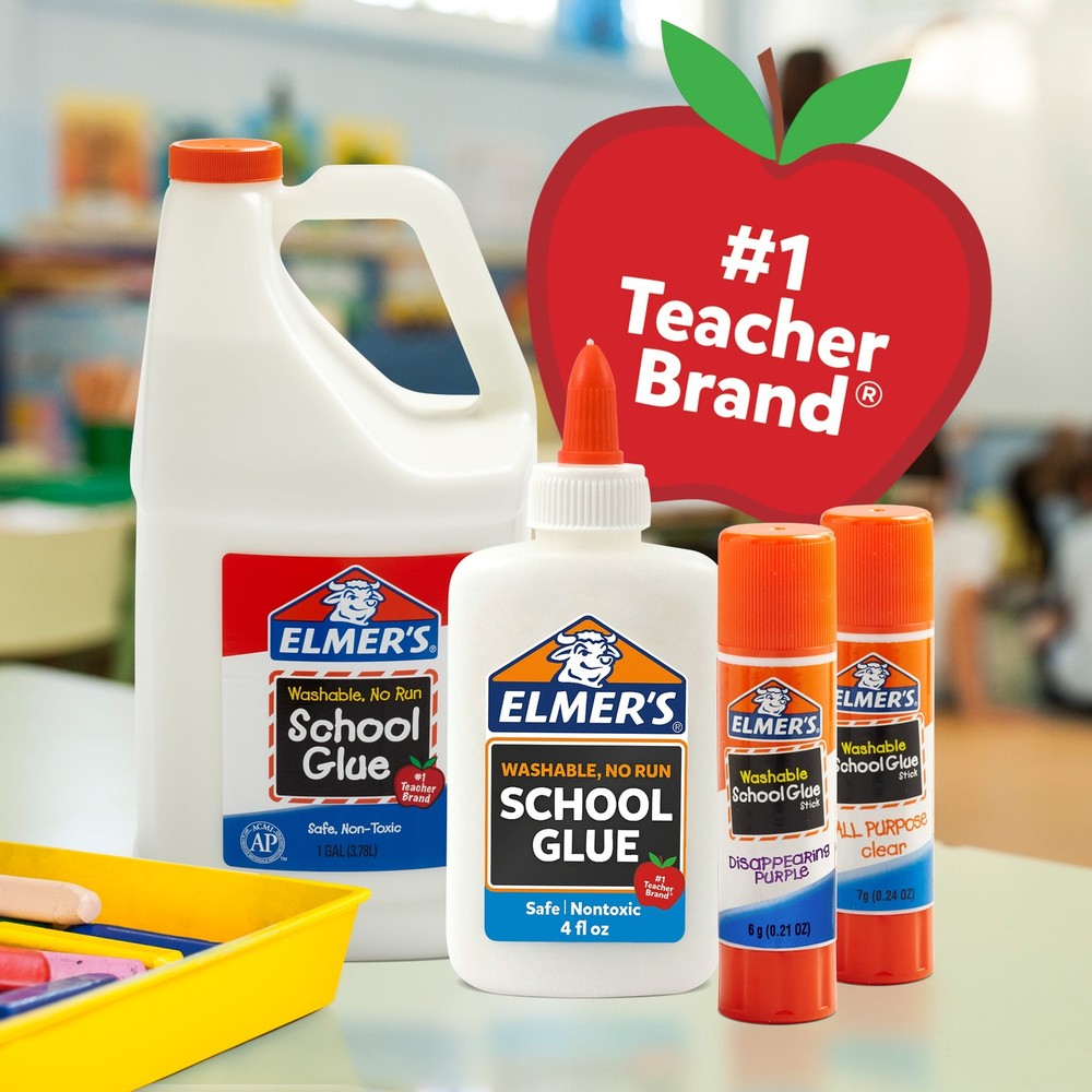 Elmer's Non Clear Glue Sticks, 6 Count