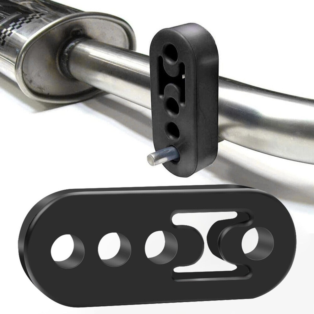 Performance Polyurethane Rubber Exhaust Hangers Adjustable Muffler Universal 2Pc