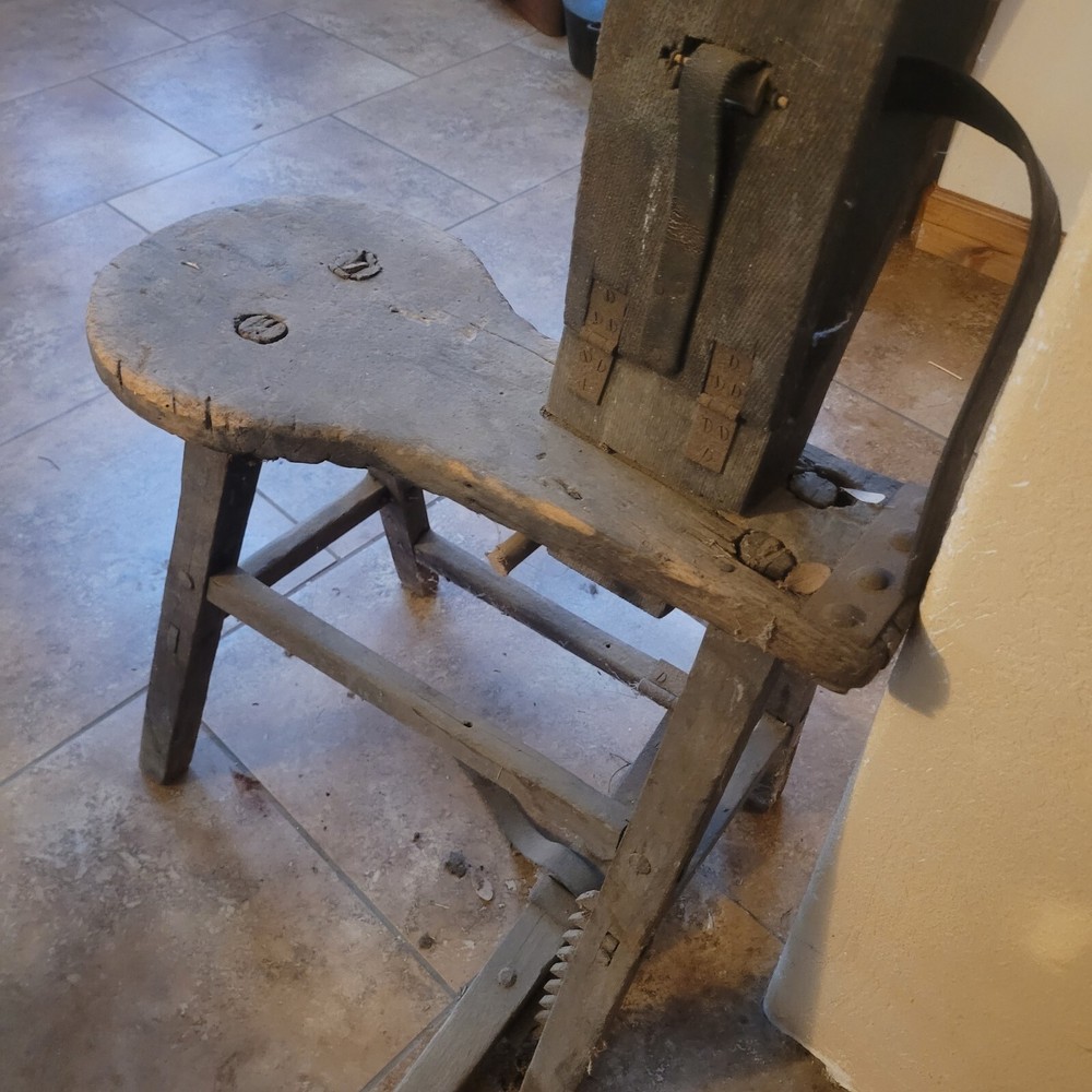 Antique saddlemakers bench / stand