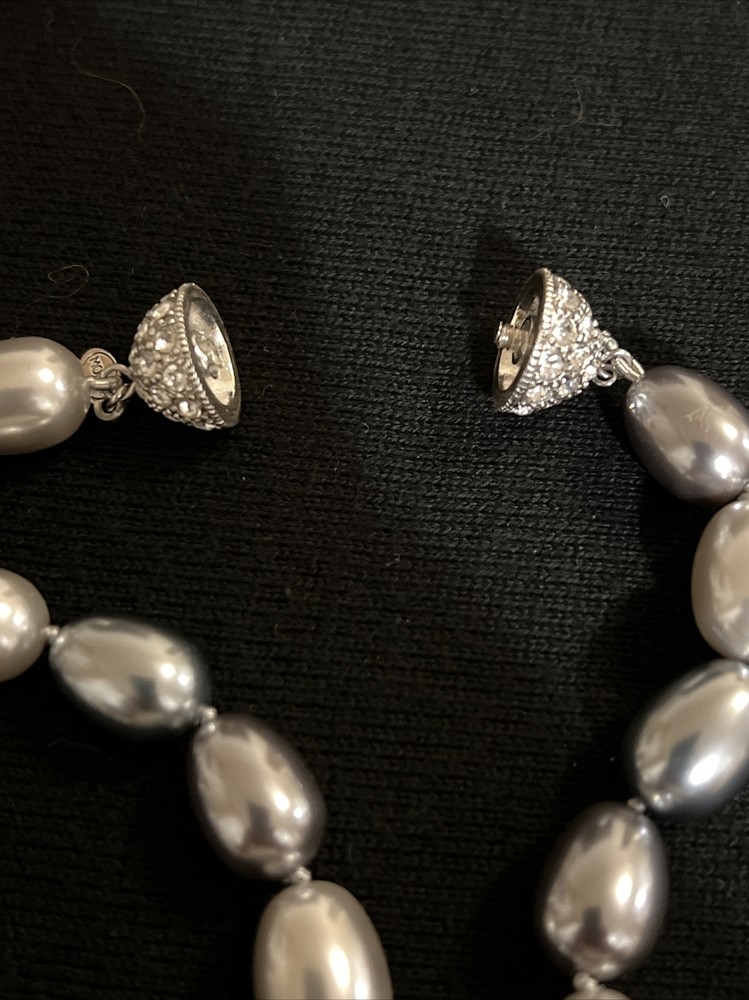 Monet faux pearl necklace