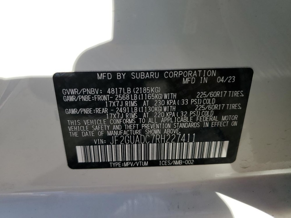 CROSSTREK 2024 Camera/Projector 346051