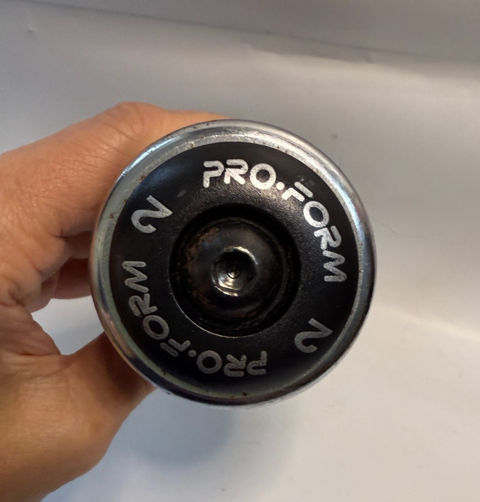 ProForm 2 lb Chrome Dumbbells Pair (4 lbs Total) Fixed Weight Rubber Grip
