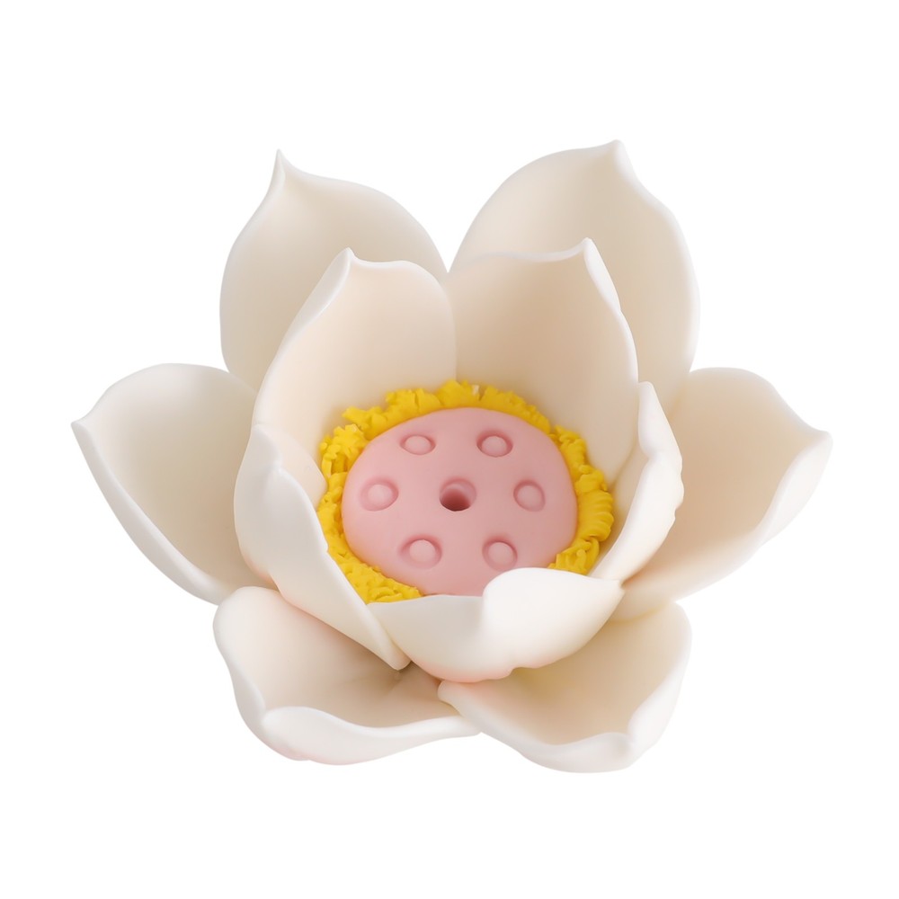 Buddha Statue Decoration Ceramic Light for Home Décor with Circle LED Lamp Set