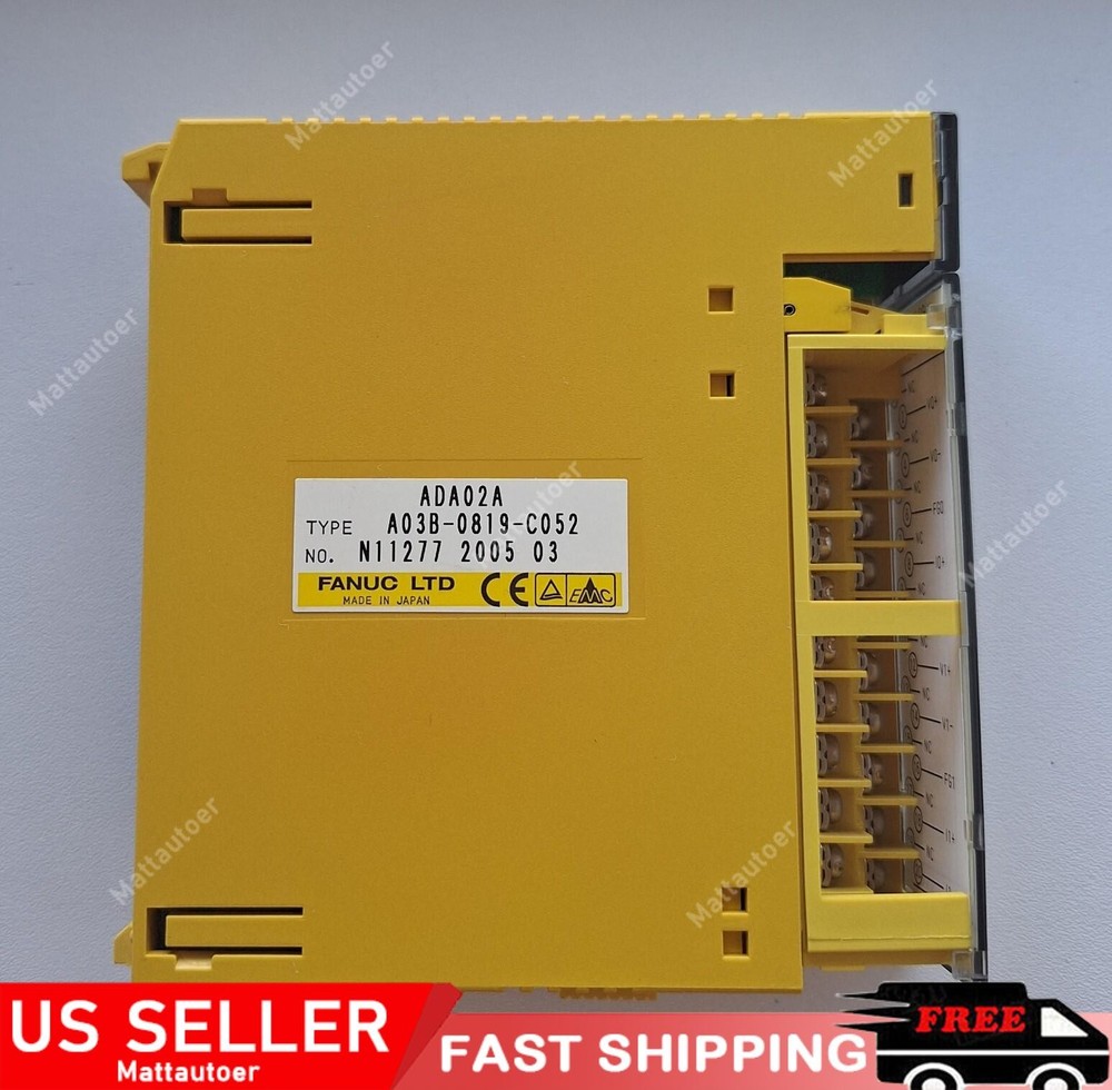 Fanuc A03B-0819-C052 analog output module ADA02A.