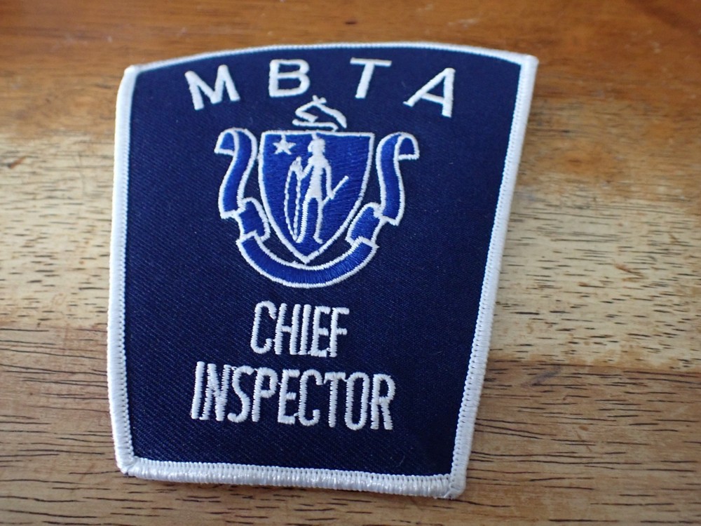 MASSACHUSETTS BAY AUTHORITY CHIEF INSPECTOR   PATCH BX Y#4