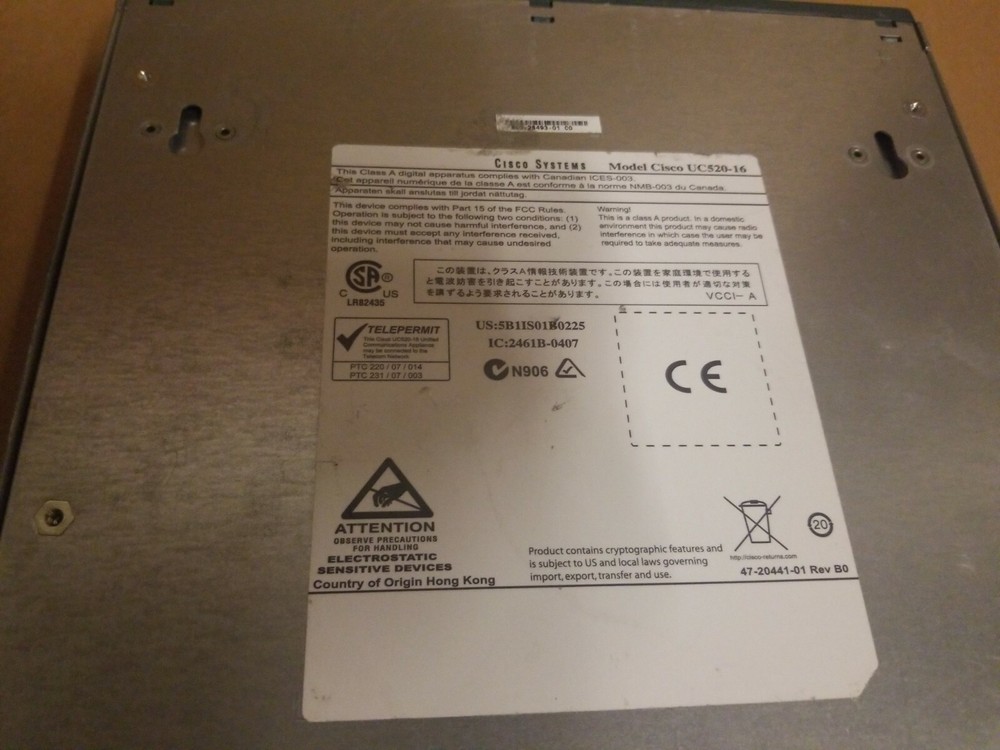 Cisco UC520-8U-4FXO-K9 Voip Gateway