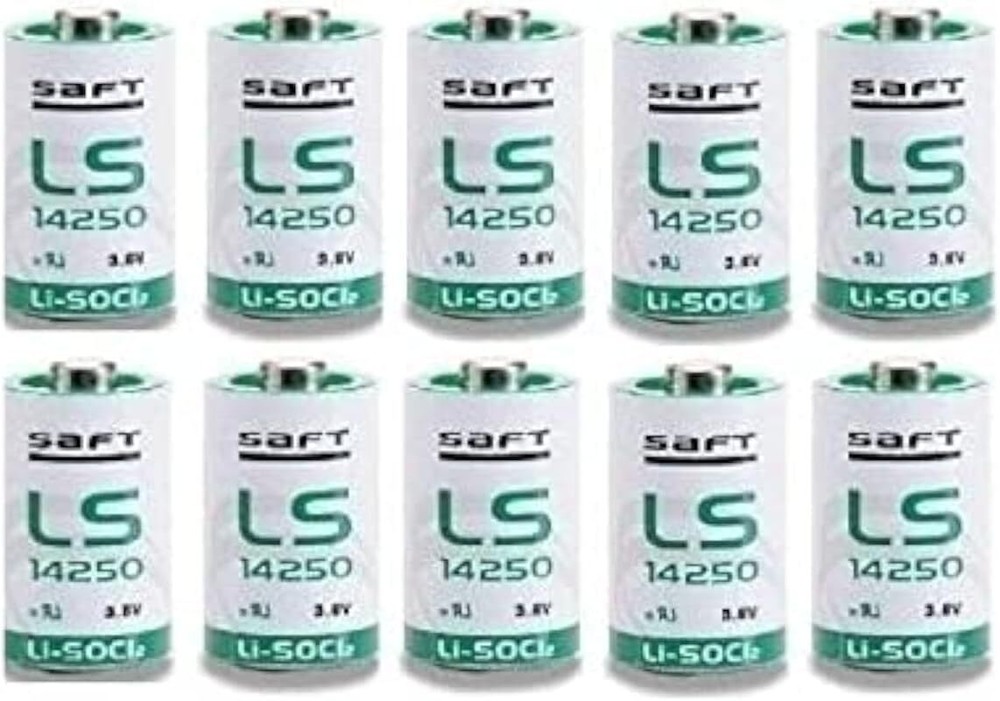 (10 PACK) Saft LS-14250 1/2 AA 3.6V Lithium (non Rechargeable)