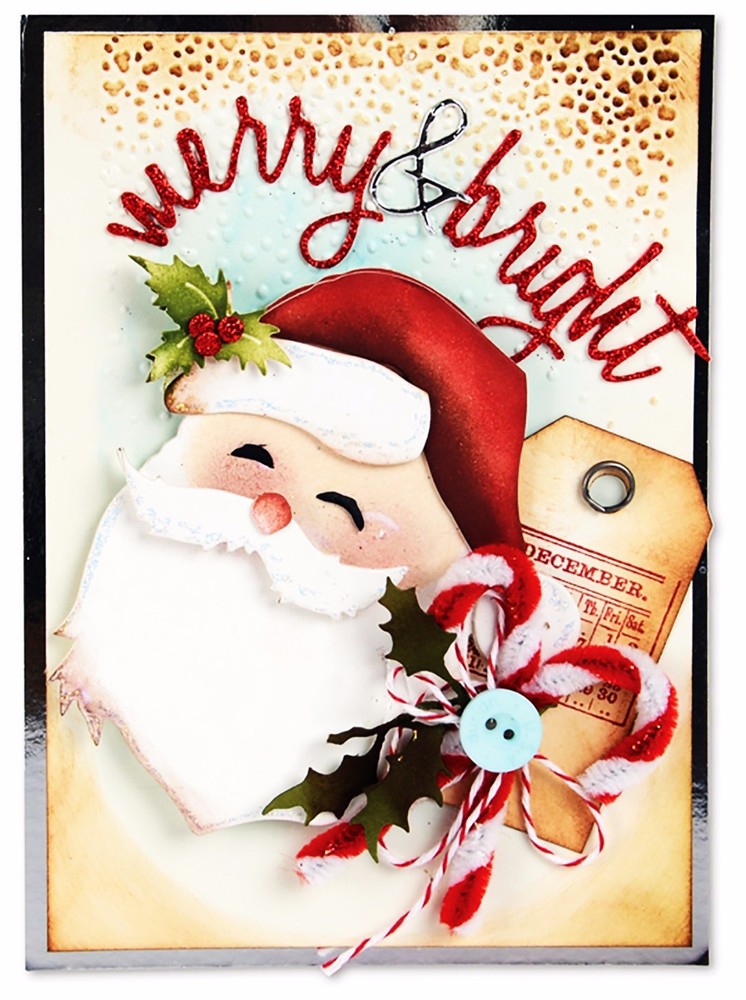 Sizzix Thinlits Holiday Words: Script 17-die set #660058 Retail $22.99 Tim Holtz