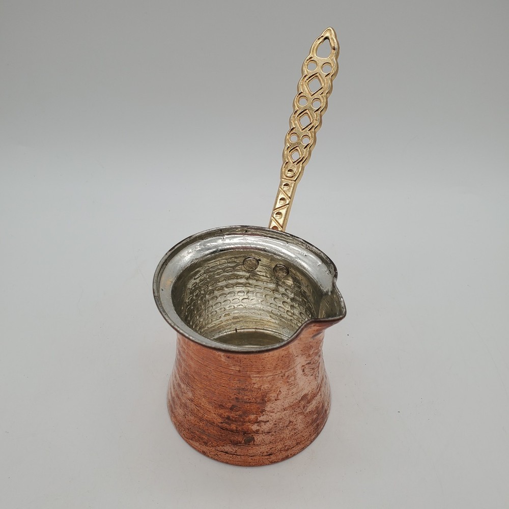 Turkish Coffee Pot Long Handle Vintage Coffee Maker Brass handle