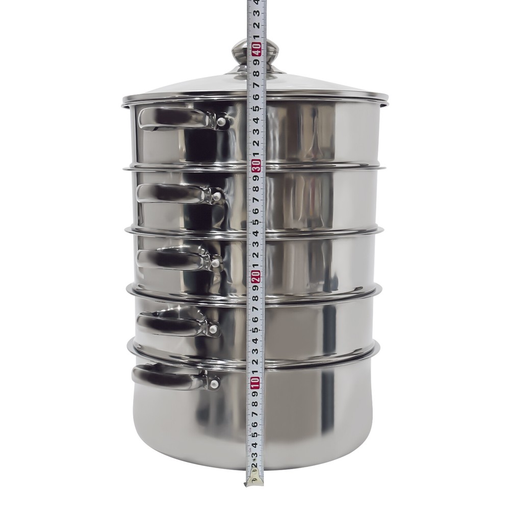 5 Layers 28cm Pot Steamer Multi-Layer Cookware Pot Cookware Stainless Steel Pot