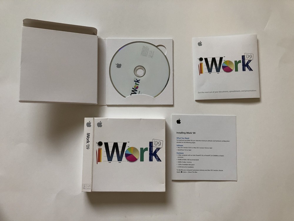 Apple iWork '09 (Retail) (1 User/s) - Full Version for Mac MB942Z/A