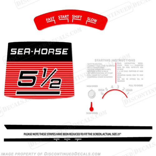 Fits Johnson 1960 5.5hp Decals