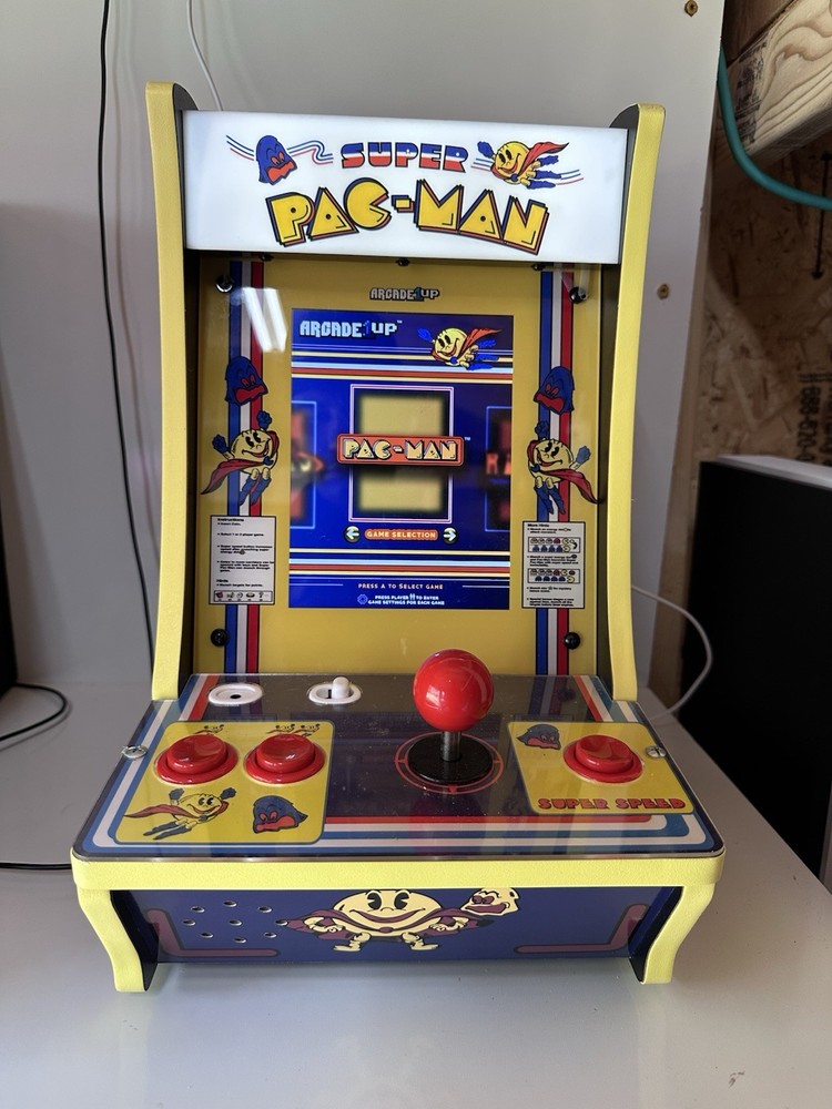 Arcade 1Up Pac-Man Super Pacman 1982 Bandai