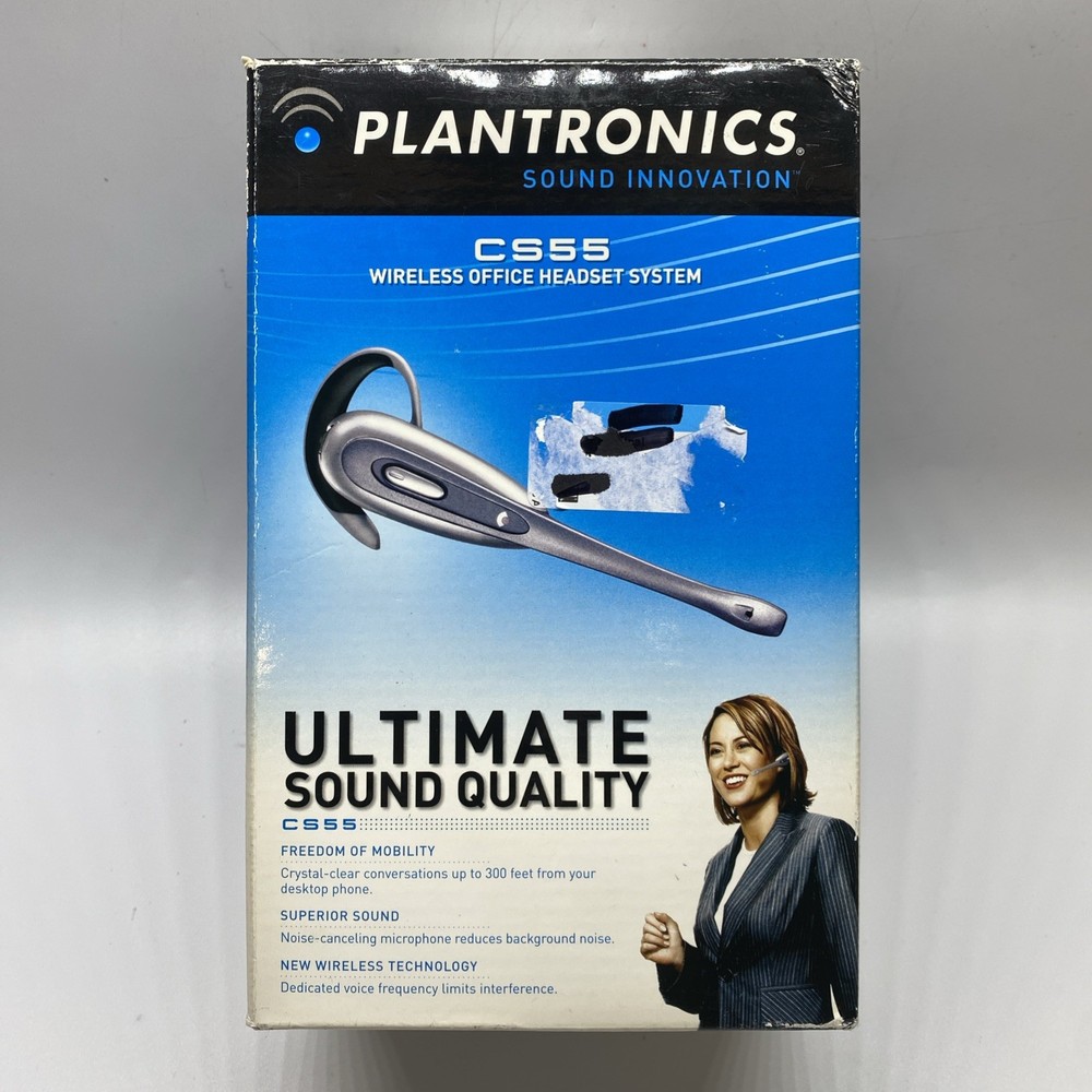Plantronics CS55 DECT 6.0 Noise Cancelling Wireless Headset HL10 Lifting Access.