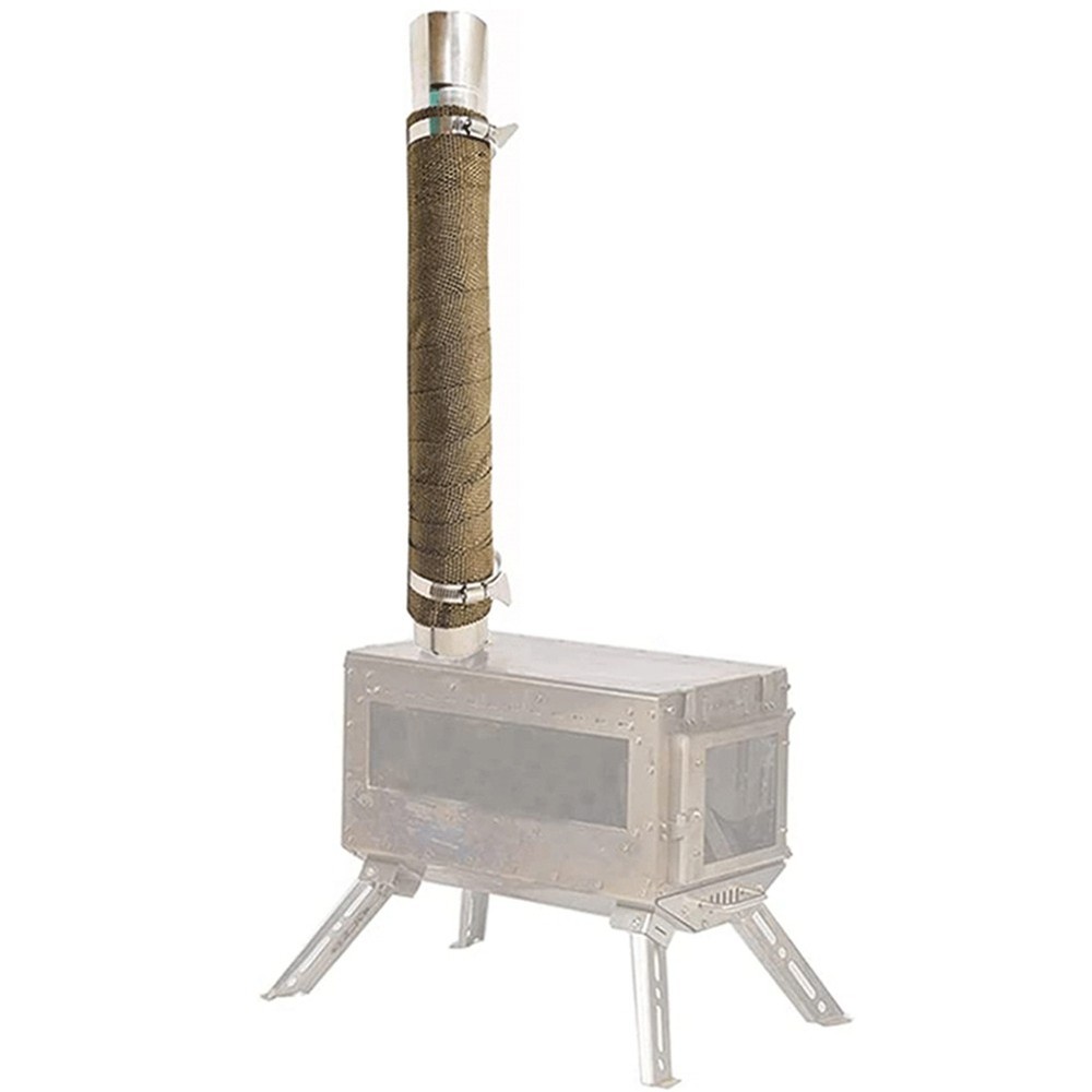 Fireproof Pipe Wrap Scalding Chimney Ribbon Stove Flue Protector with 23855