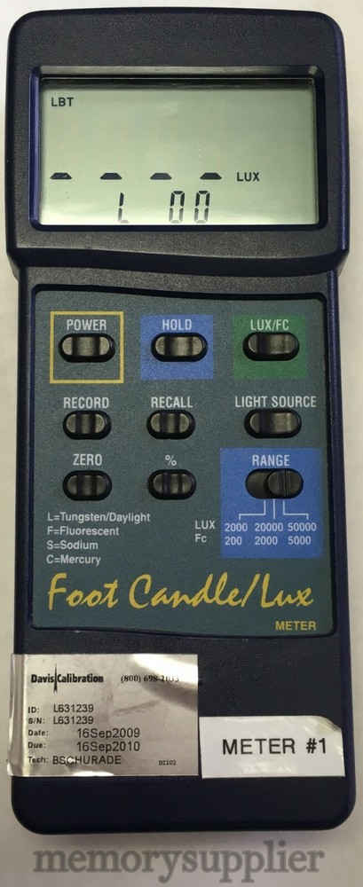 Extech Foot Candle/Lux Meter (L631239)