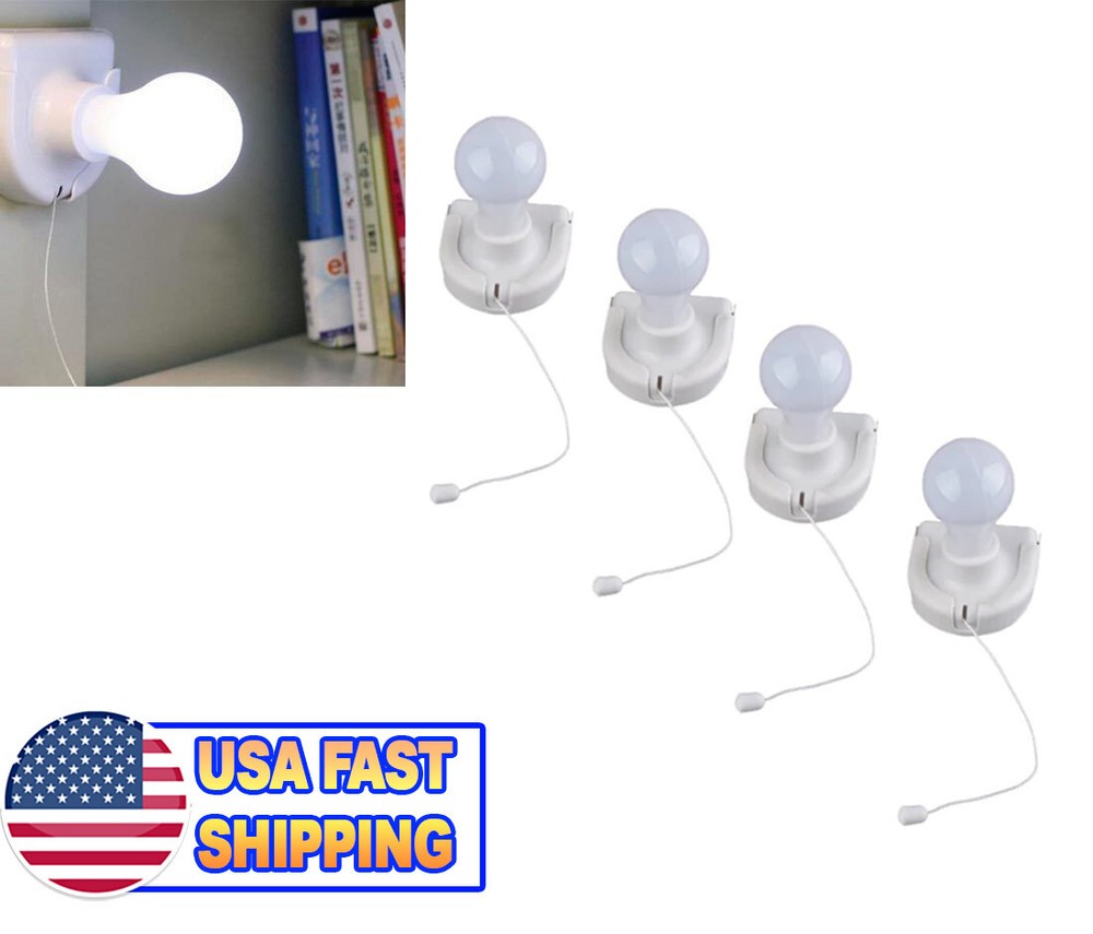 Wireless LED Light Bulbs Instant Portable Stick Up Cordless Battery Light Bulbs