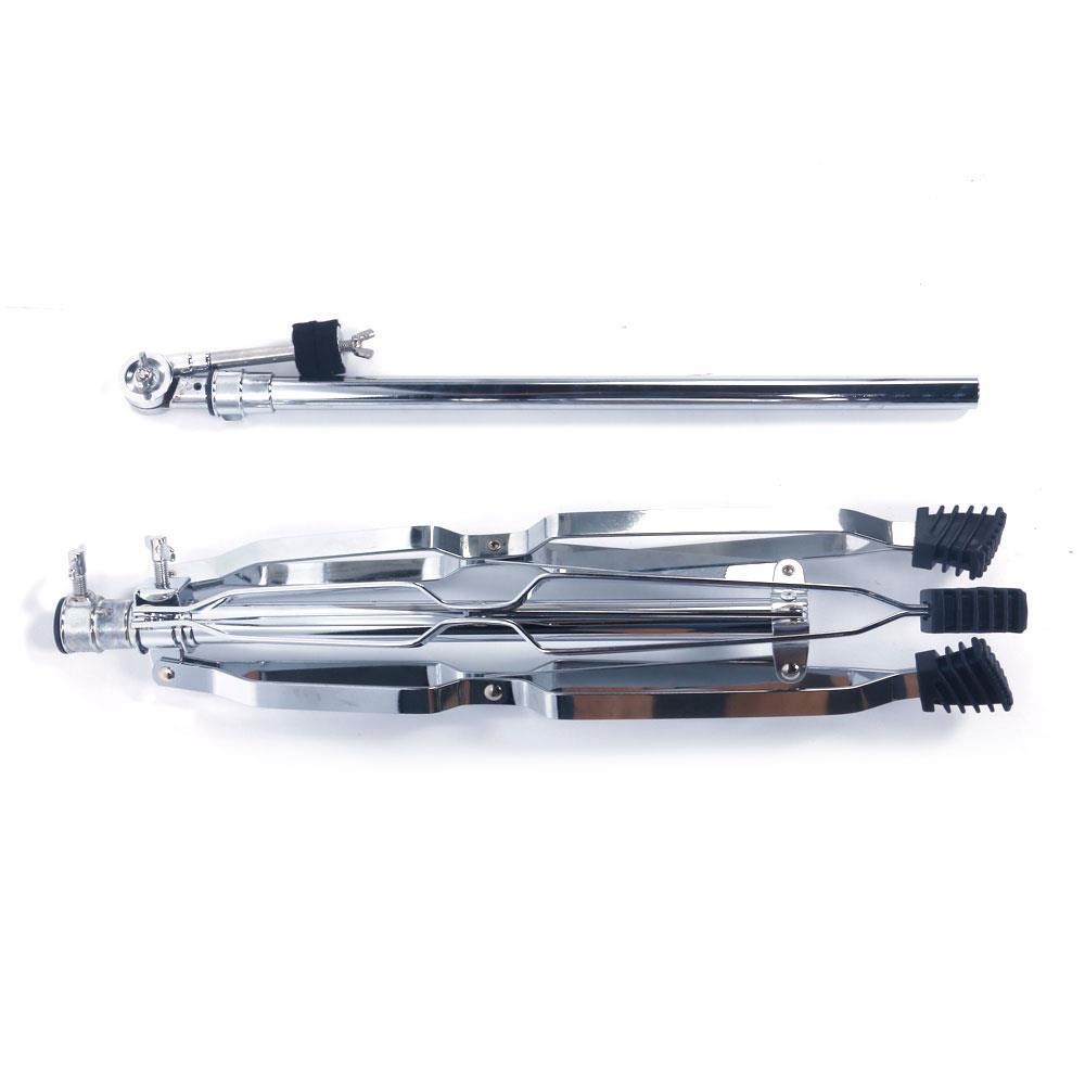 Straight Cymbal Stand Chrome Double Braced Percussion Tripod