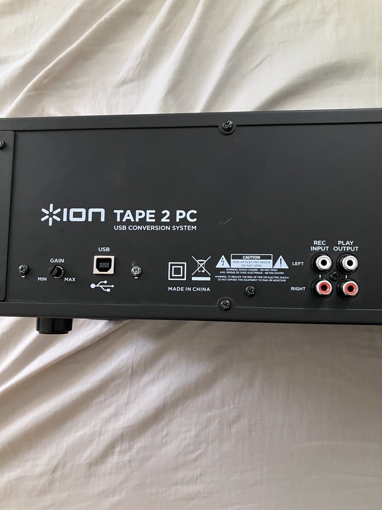 ION Tape 2 PC Dual Cassette Deck Archiver Digital Conversion - WORKS - READ