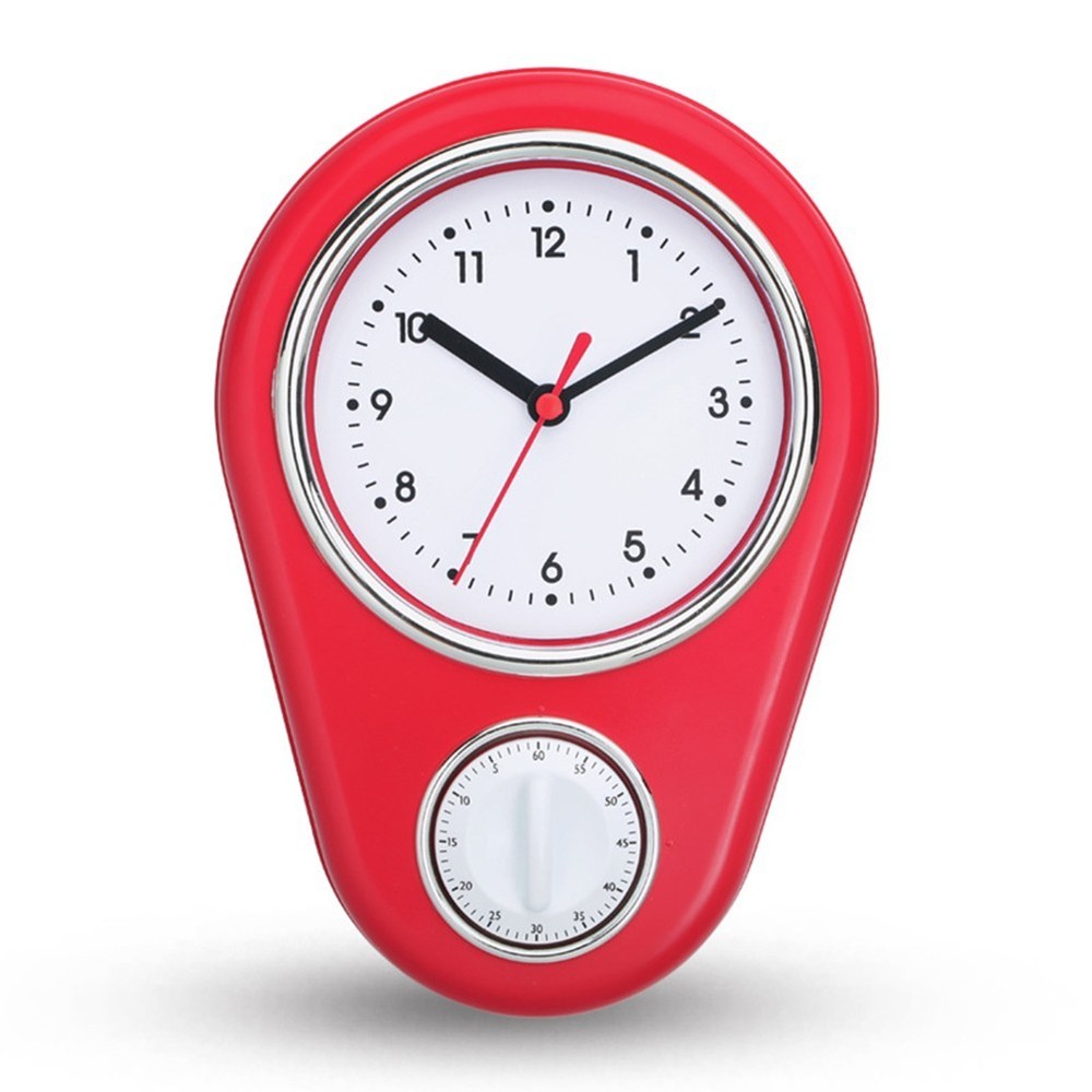 9 Inch Kitchen Timer Wall Clock Innovative Multifunction Quartz Clock New