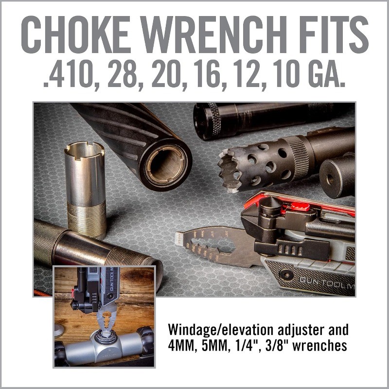Gun Tool Max, 37-in-1 Multitool for Gunsmithing, Includes Pliers, Wire Cutters