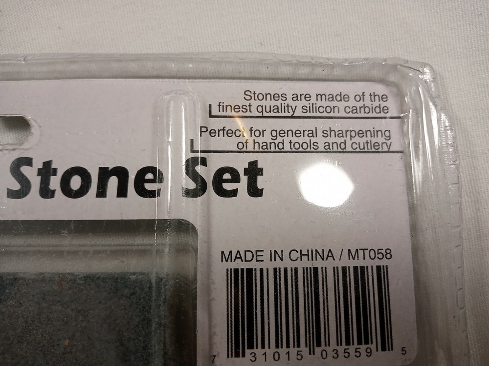 Sterling Tools Sharpening Stone Set Silicon Carbide For Cutlery & Tools