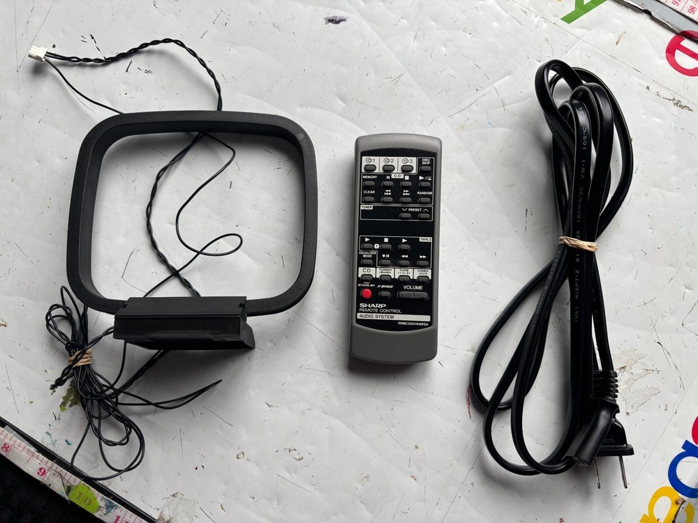 Sharp CD-BA150 Mini Component System with Pair CP-BA150 Speakers Tested CD Error