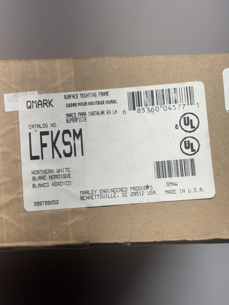 QMark LFKSM Surface Mounting Sleeve White NIB Sealed