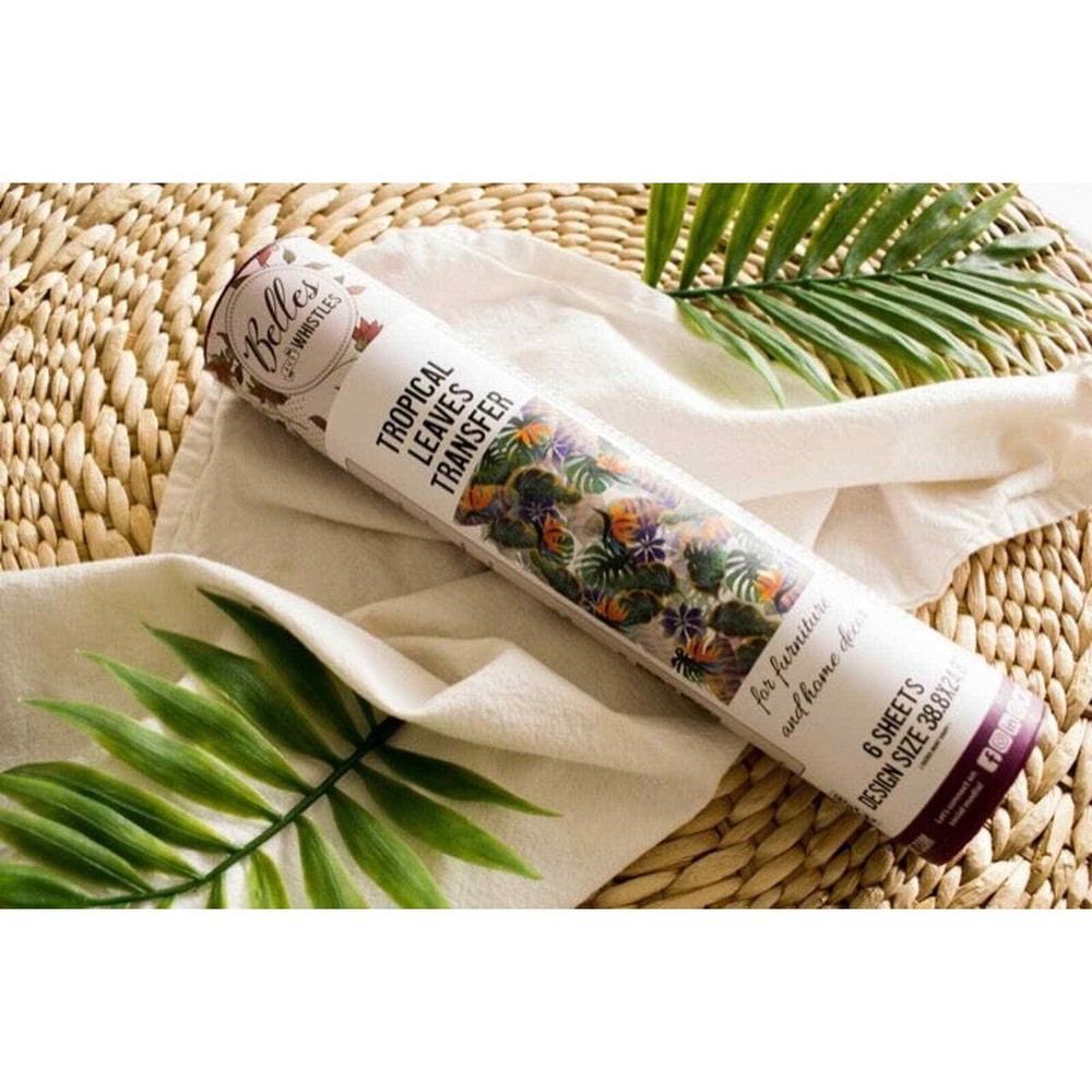 Dixie Belle Tropical Leaves Transfer
