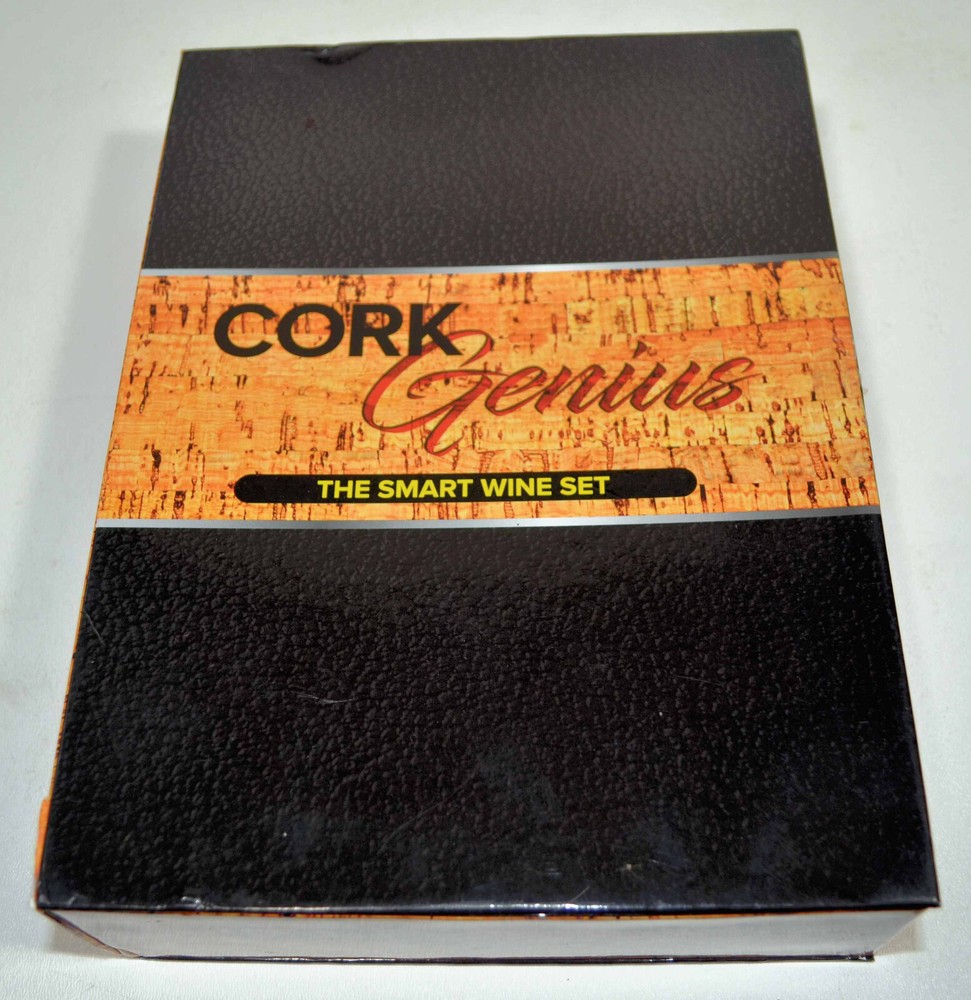 New Cork Genius-The Smart Wine Set - New In Open Box