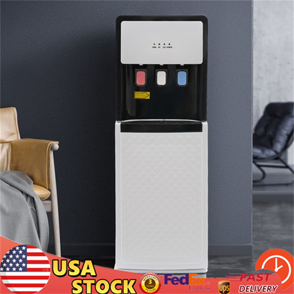 Water Dispenser Bottom Loading Water Cooler for 5 Gal Bottles w/Indicator Lights