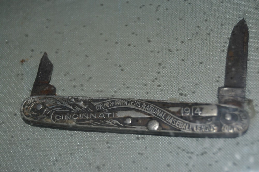 1914 Union Printers baseball League Knife