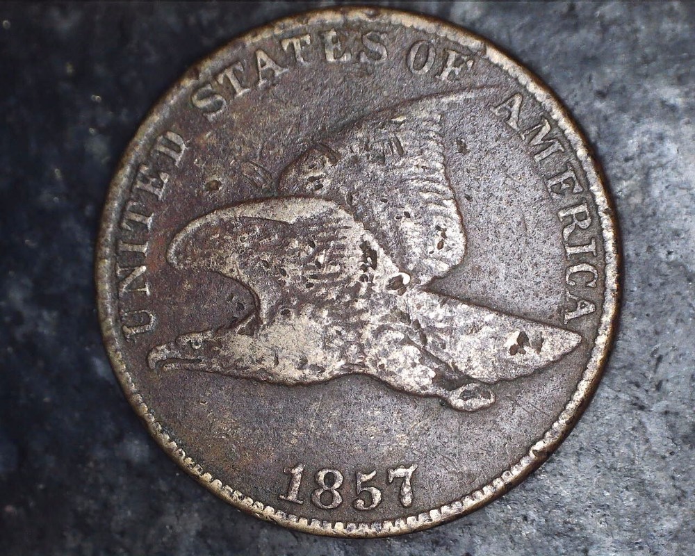 1857 FLYING EAGLE CENT