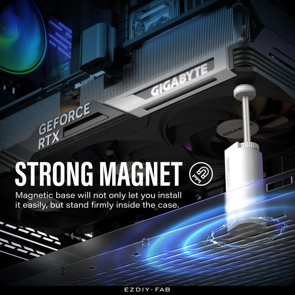 GPU Support Bracket,5V 3PIN ARGB Graphics Card Brace, GPU Support Stand Adjus...