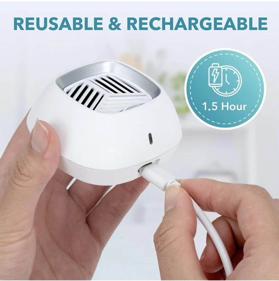 MHAMO Fridge Deodorizer - Rechargeable Mini USB Refrigerator Deodorizer