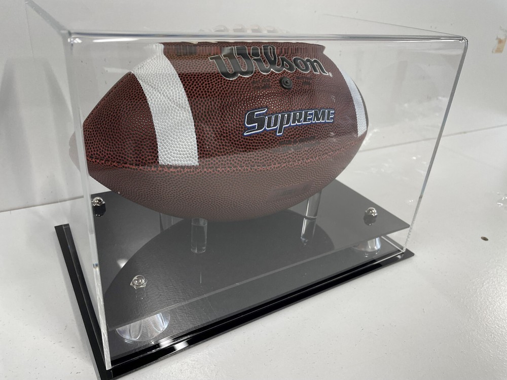 Silver Risers Football display case full size NFL