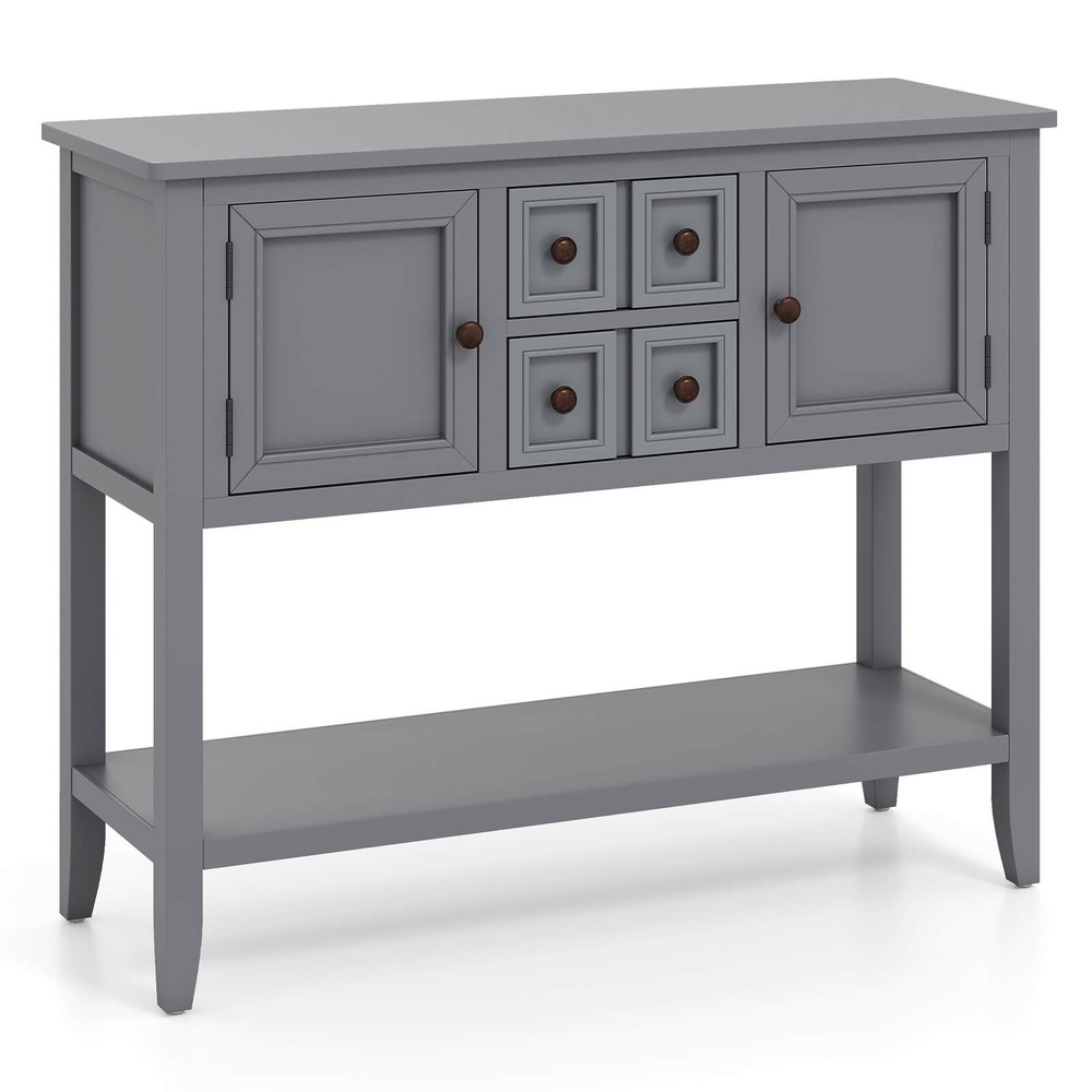 Buffet Sideboard Cabinet Entryway Console Table with 2 Doors and 2 Drawers