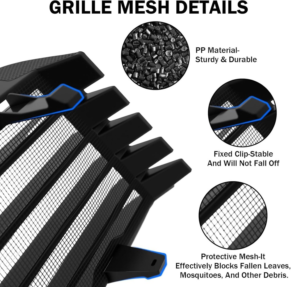 Front Grille Mesh Inserts for Tesla Model Y Juniper 2026(NOT for